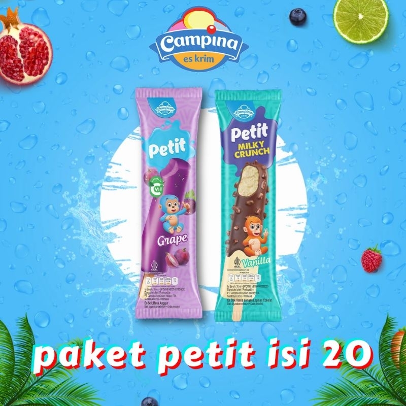 

Campina ice cream Paket Petit isi 20 pcs