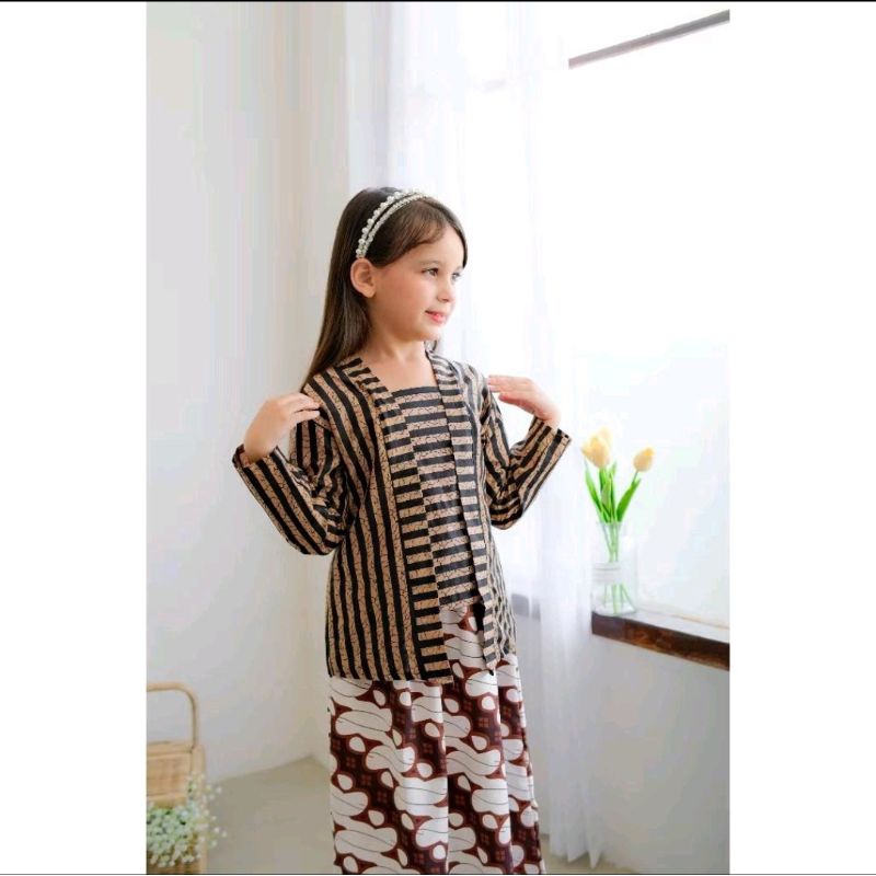 Baju Surjan Cewek Kebaya Lurik Jawa ANAK
