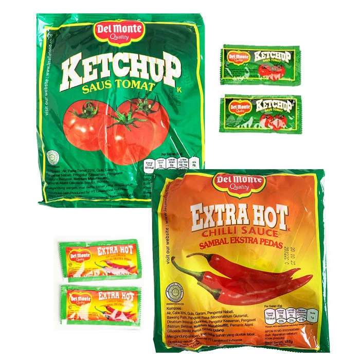 

Del Monte Saus Tomat / Saus Sambal Sachet | Kemasan 9gr x 24 Sachet – Praktis & Higienis