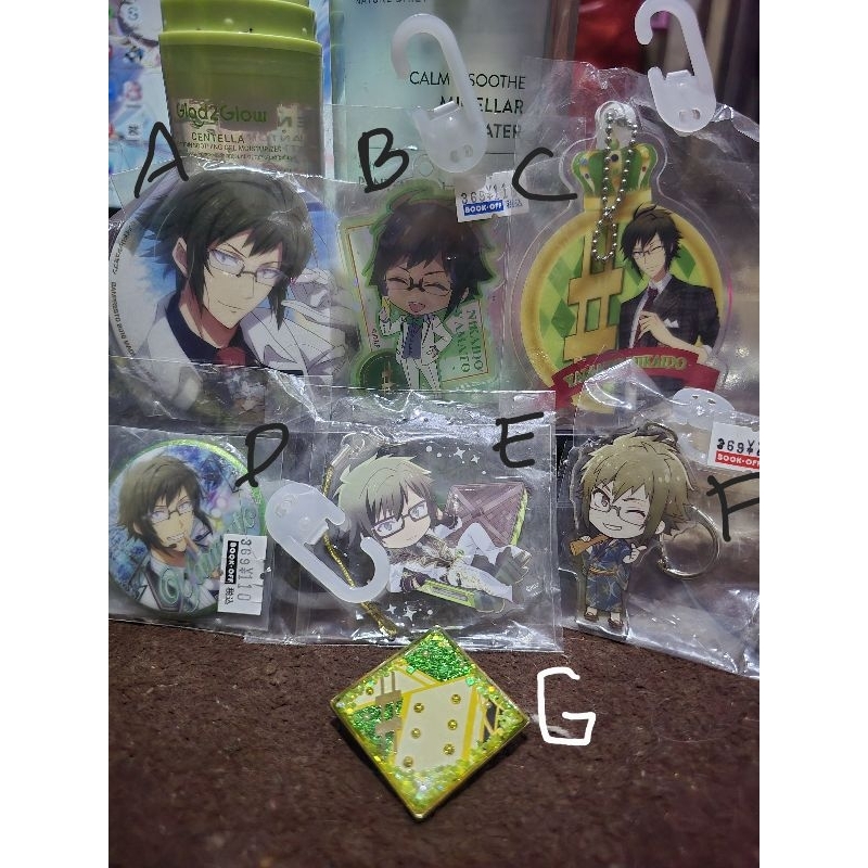 nikaido yamato ainana idolish7 keychain gantungan kunci akrilik acrylic rubber strap badge pin offic