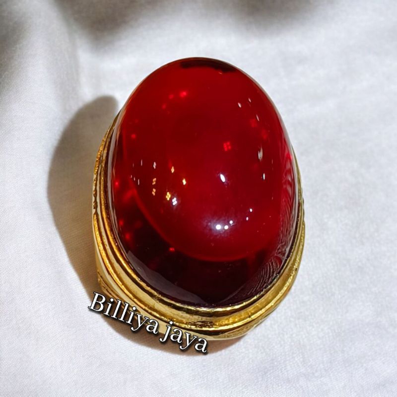 CINCIN BATU MERAH SIAM UKURAN JUMBO RING TITANIUM