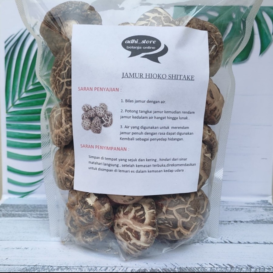 

Jamur Hioko Shitake Kering Kualitas Super 4-5 cm - 250gr
