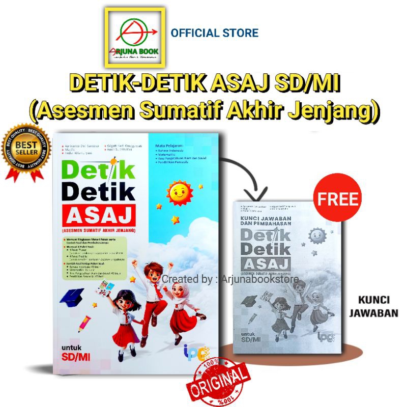 BUKU DETIK-DETIK ASAJ ASESMEN SUMATIF AKHIR JENJANG SD/MI Kelas 6 Intan Pariwara