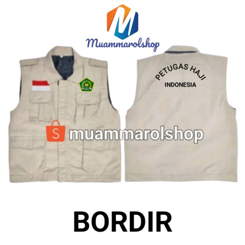 rompi petugas haji indonesia bordir