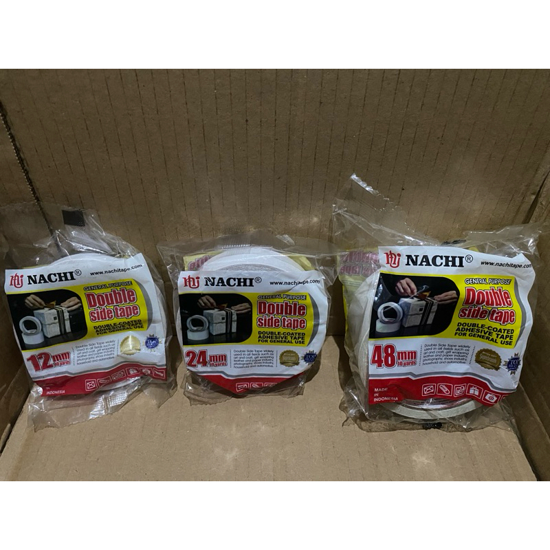 

Isolasi double tape NACHI 12mm, 24mm, 48mm
