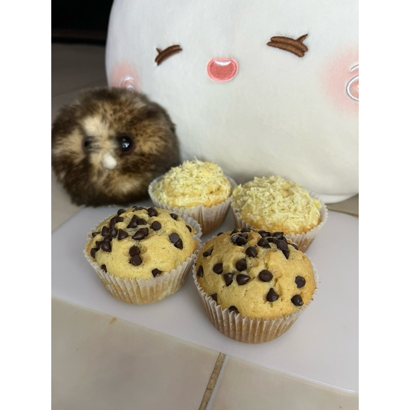 

Muffin keju coklat cheese chocochips