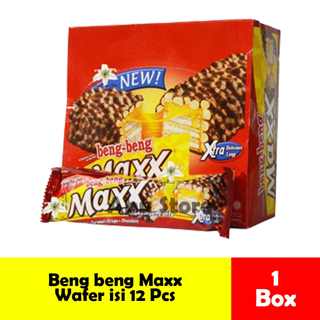 

Beng Beng maxx Wafer Cokelat Kemasan Box isi 12 Pcs