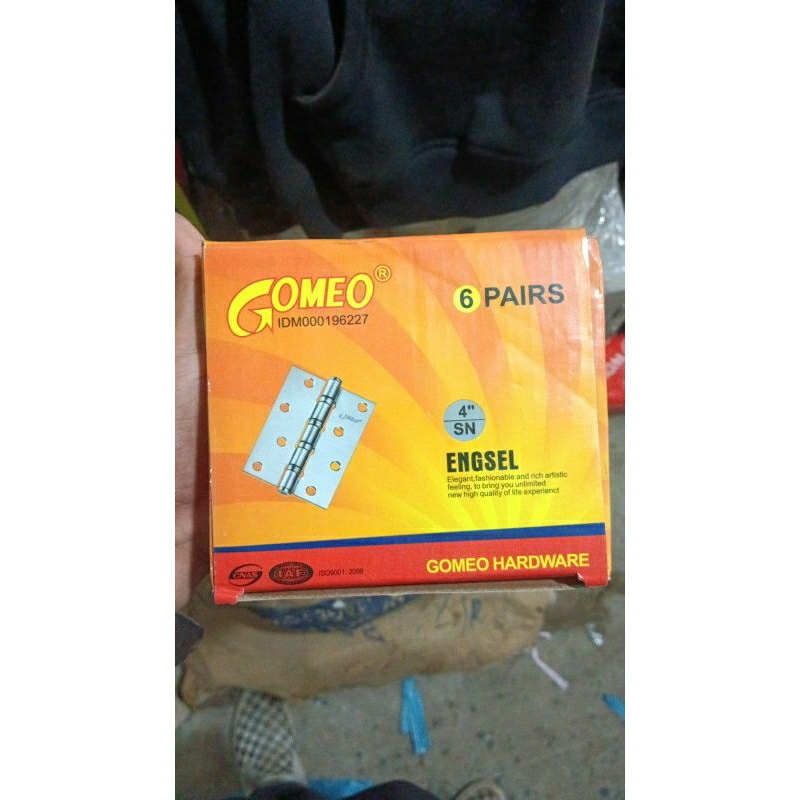 ENGSEL GOMEO 4" UNTUK PINTU ATAU JENDELA / ENGSEL GOMEO 4 IN
