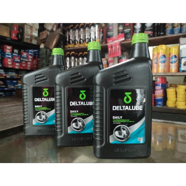Oli Deltalube 1L 800ML Oli Mesin Motor Deltalube Daily 757 Cb150R Cbr Vixion Ninja Matic Vario