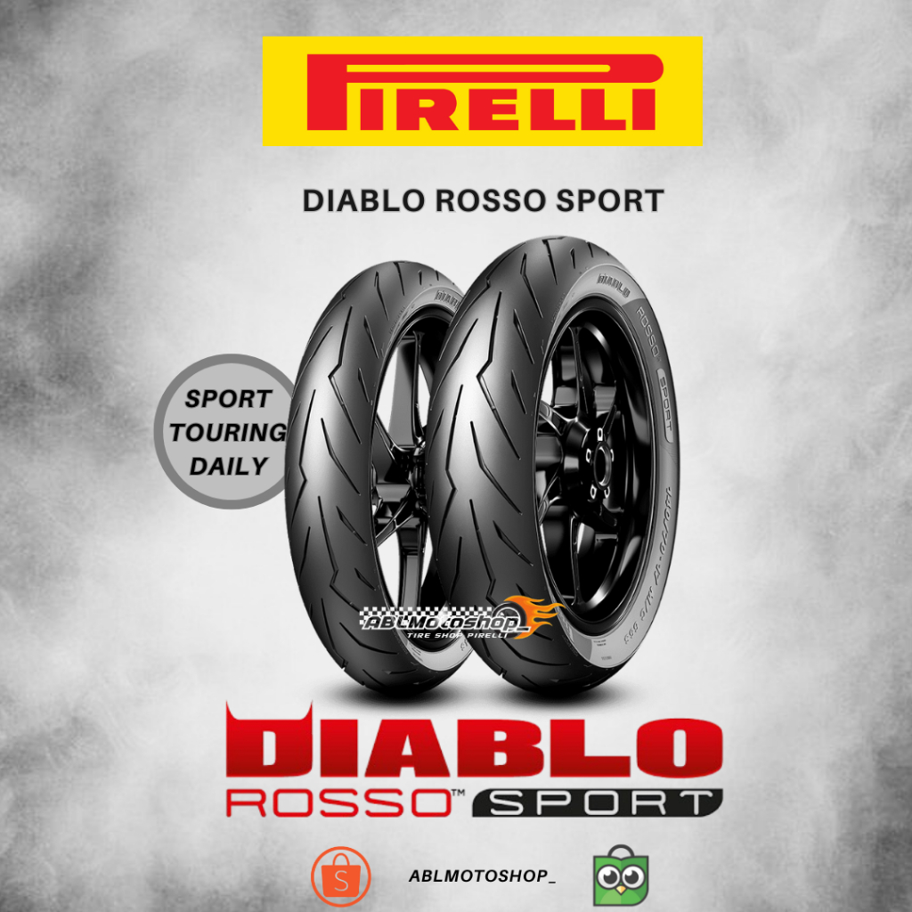 Ban Pirelli Diablo Rosso Sport 100/80 , 110/70 , 120/70 , 130/70, 140/70 Ring 17 & 150/60-17