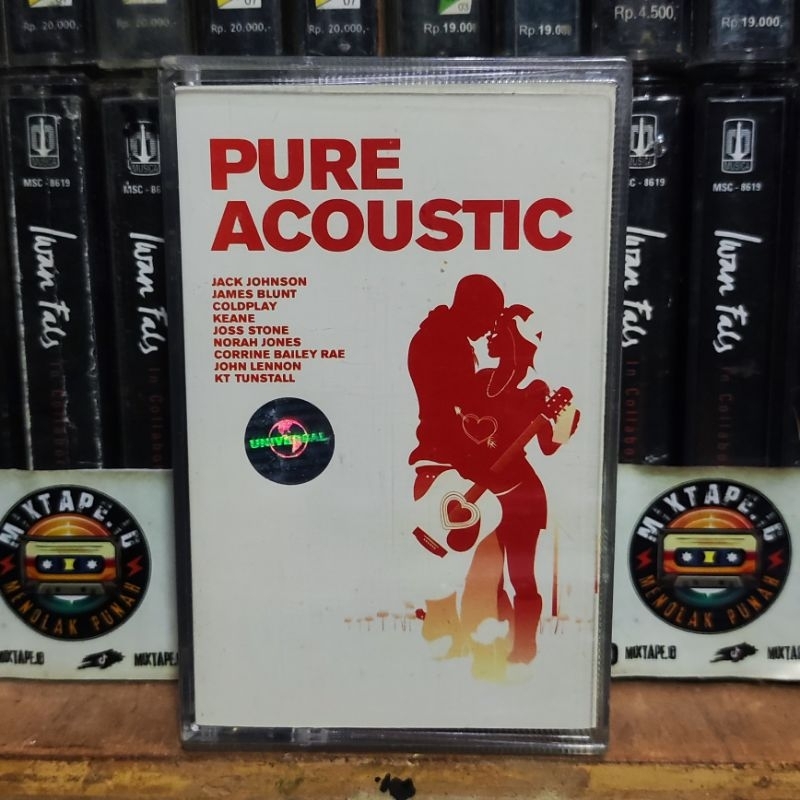 Kaset Pita - Pure Acoustic - Kompilasi Barat - John Lennon - James Blunt - Coldplay - Keane - Joss S