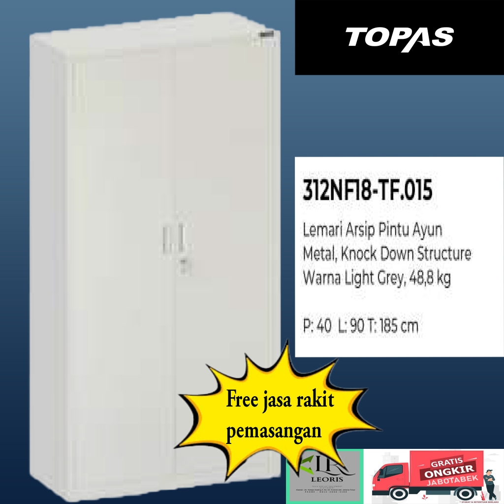 Lemari arsip dokument serba guna pintu ayun full plat besi