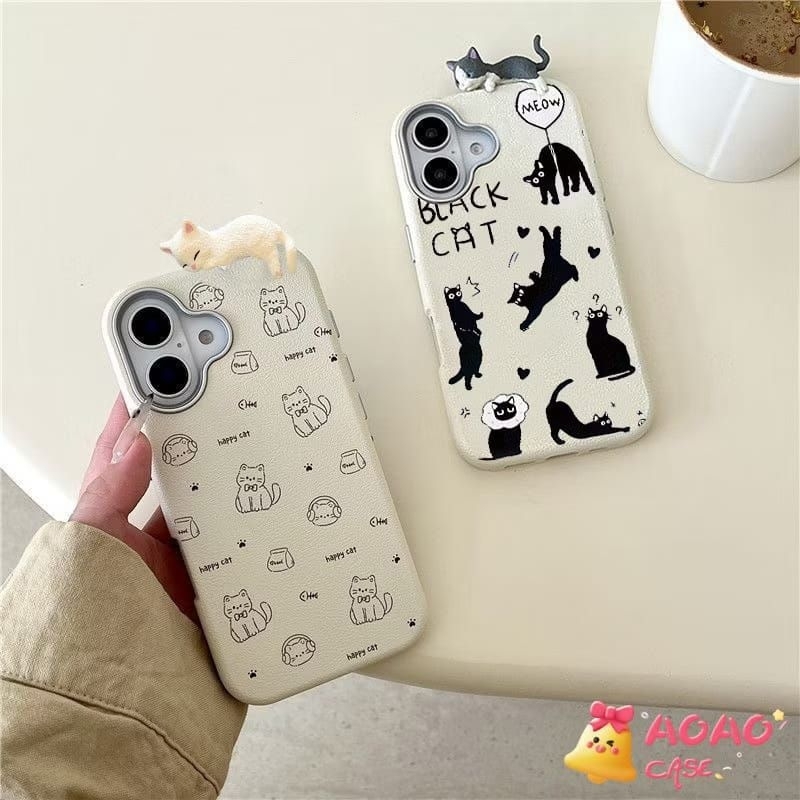 Casing HP Case Kucing 3D Doll Android Iphone Softcase Hardcase Untuk Tipe HP Xiaomi Redmi Poco