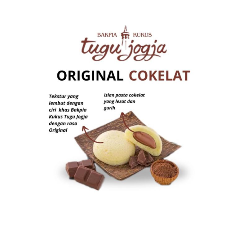 

Bakpia kukus tugu jogja original coklat