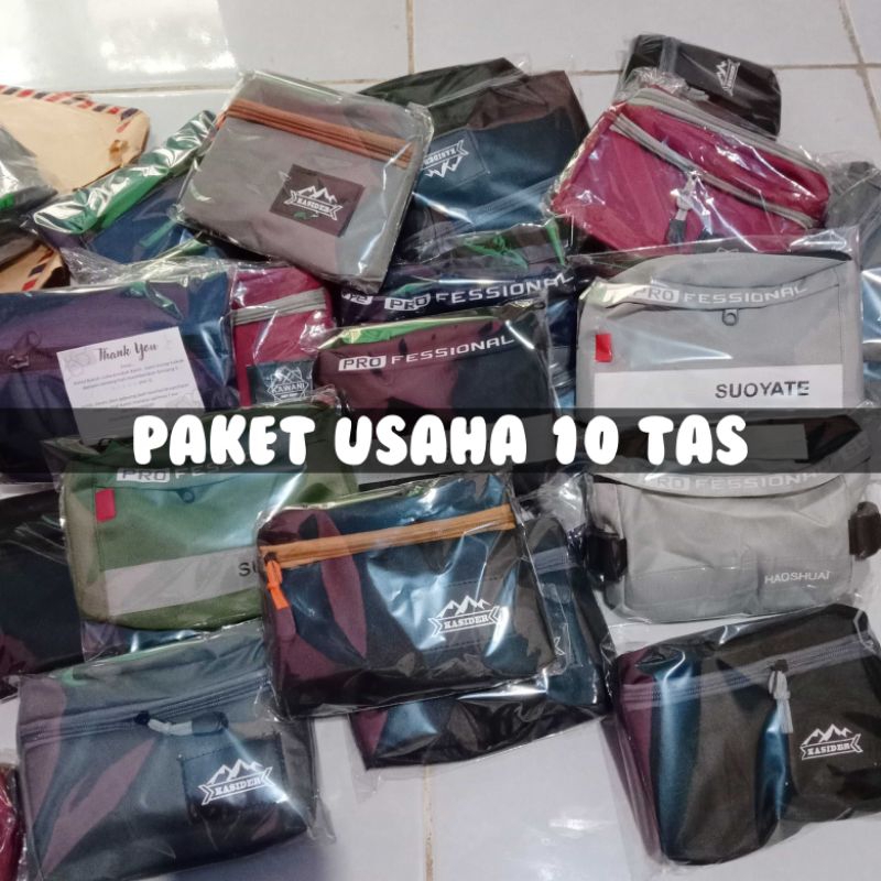 PAKET USAHA 10 TAS MURAH WAISTBAG TAS GAUL TAS KECIL TAD PINGGANG