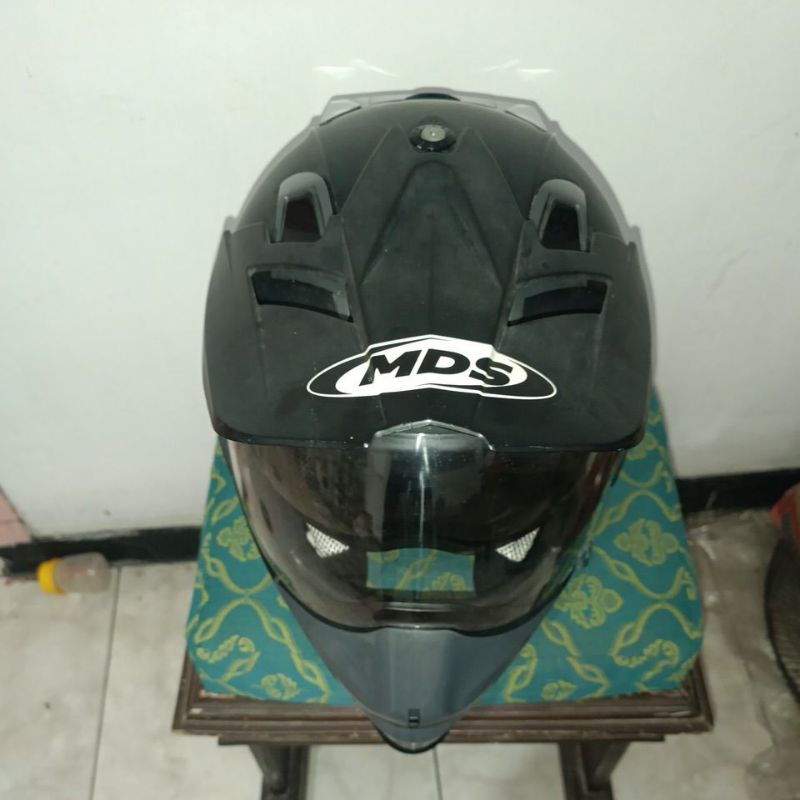helm supermoto mds ukuram M + bonus helm cross