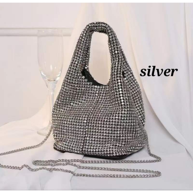 Tas Pesta Wanita Mewah Blink Berlian – Tas Jinjing & Selempang Elegan