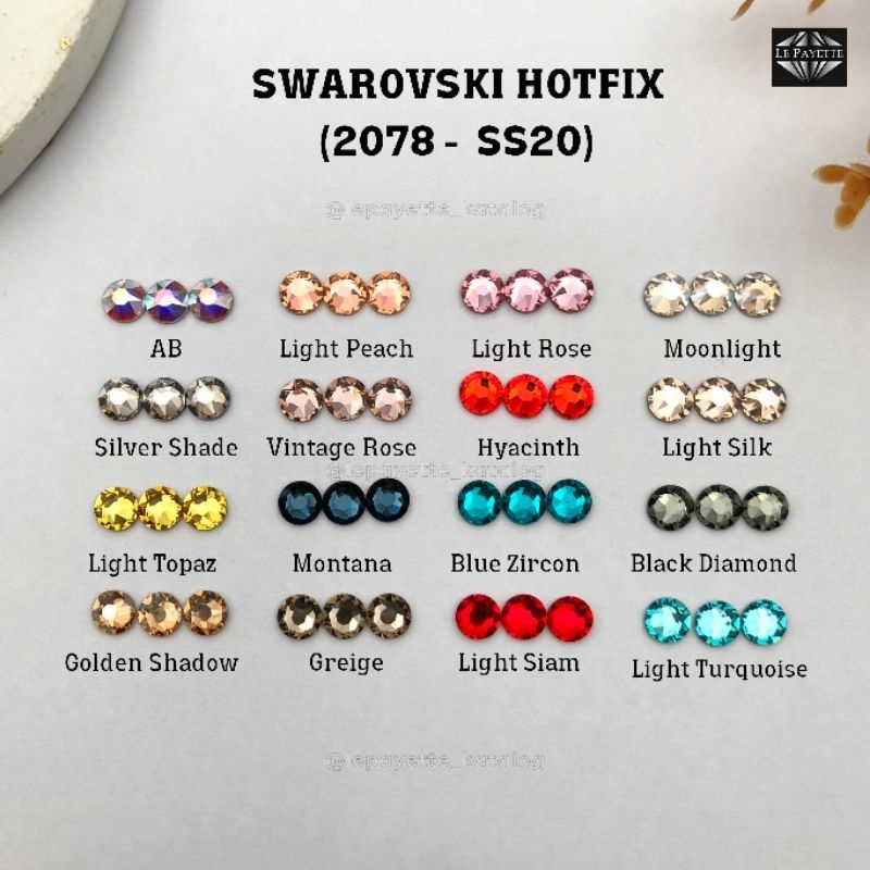 (LUSINAN) SWAROVSKI HOTFIX/TEMPEL SS.20