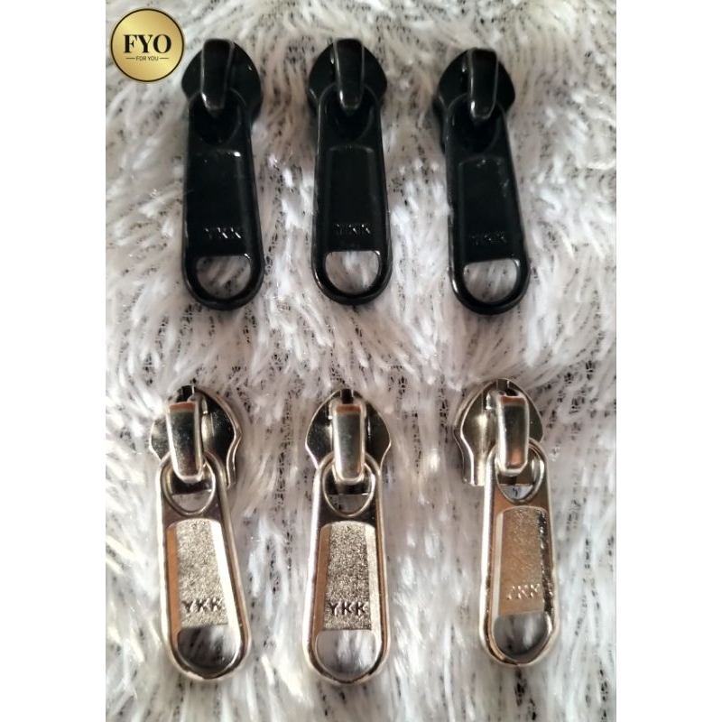 kepala resleting YKK No 8 model panjang
