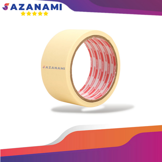 

LAKBAN KERTAS MASKING TAPE 2" X 15M KUNING SAZANAMI ESOLASI ISOLASI KERTAS