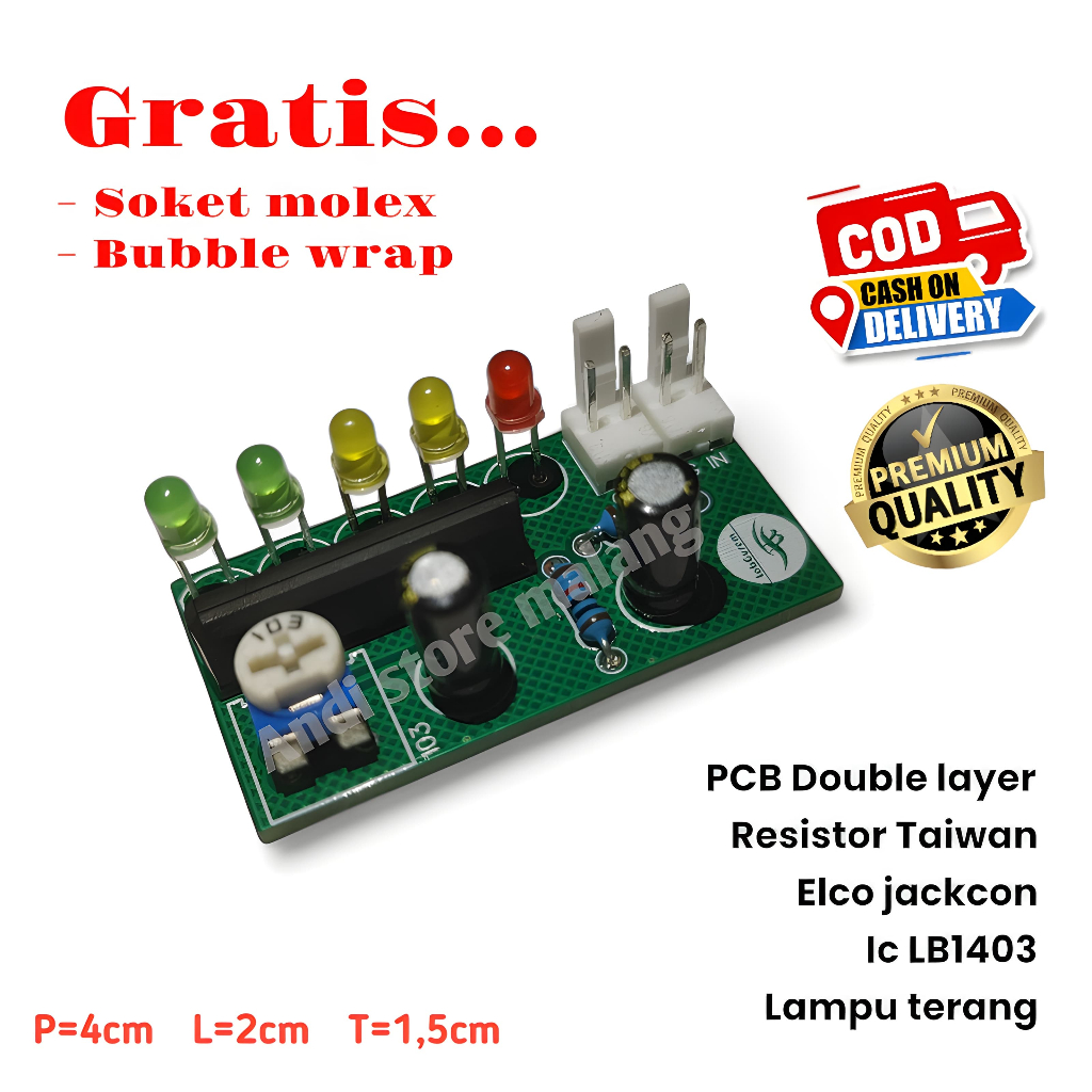 Kit Modul LED Display Amplifier Audio Mixer