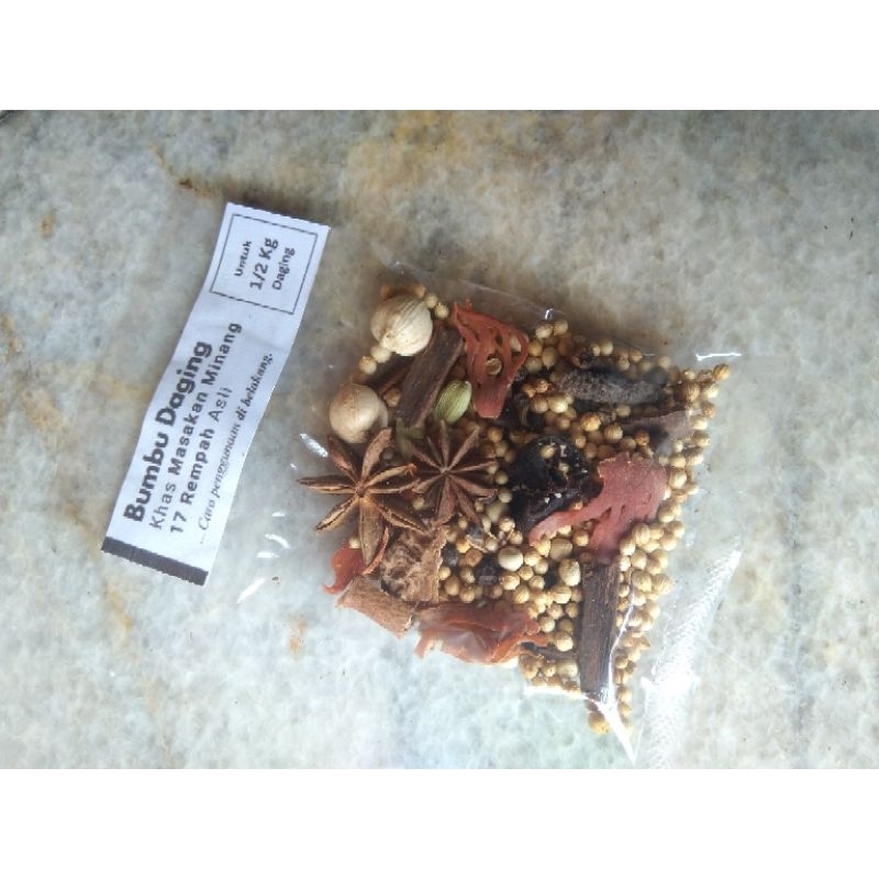 

Bumbu Rempah Daging Khas Minang