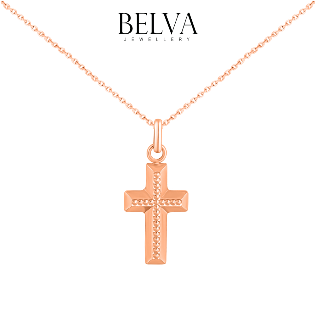 Liontin Emas Salib Italy - Belva Jewellery - BAPDGA41782