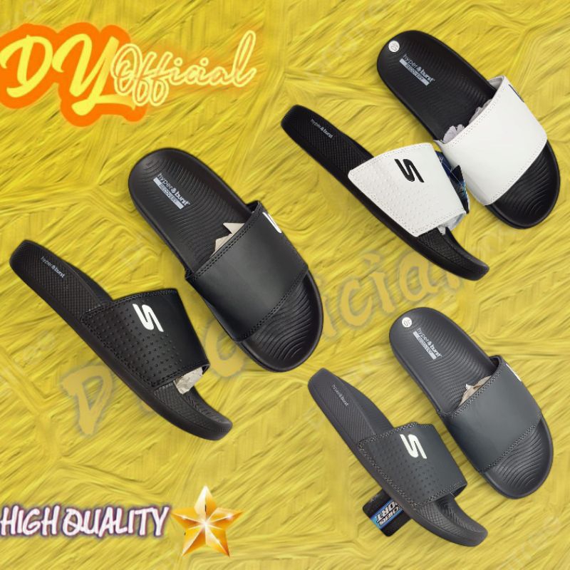Sandal Skechers Slide Hyperburst / Sandal Pria Skechers Slip in / Impor Vietnam