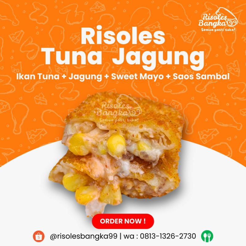 

Risoles Tuna Jagung + Risoles Mayo Premium / Risoles Bangka 99