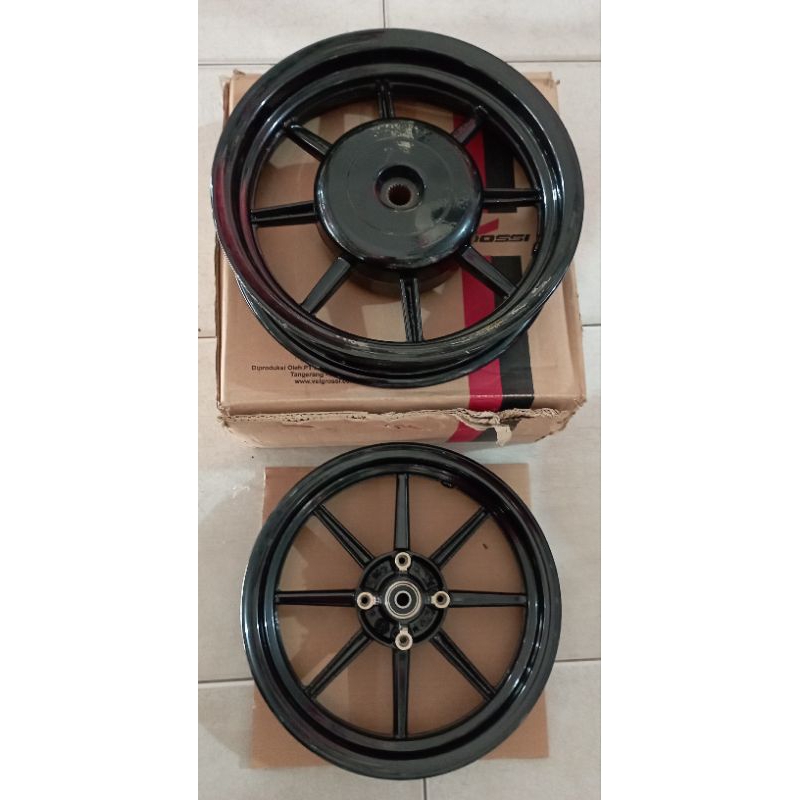 Velg Scoopy 12 Comet Black Vrossi Veleg Scoopy Palang 8 Hitam Original Vrossi