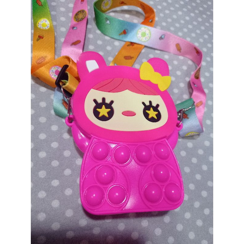 LilaBag Tas Pop it anak Tas silikon pop it anti air