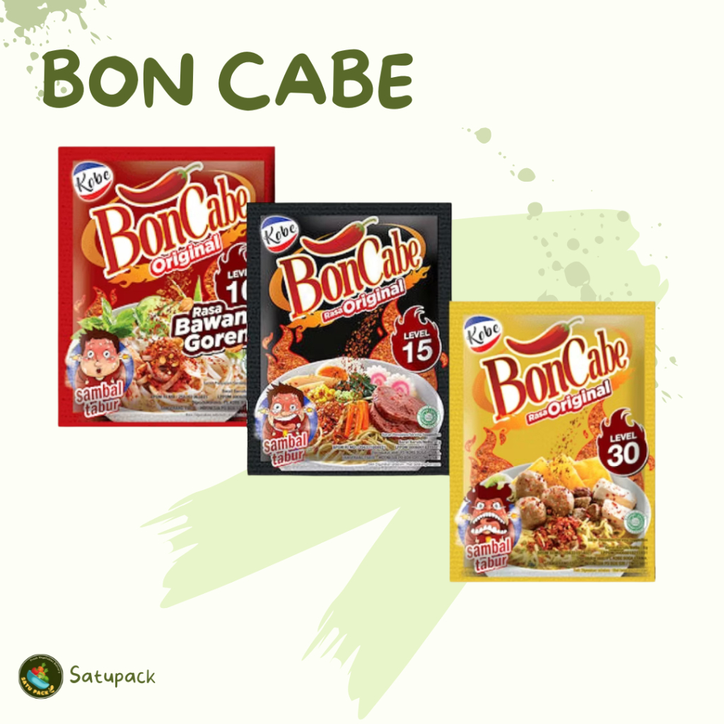 

BON CABE SACHET / CABE BUBUK/ SAMBAL TABUR / KOBE BONCABE LEVEL 15 30 50