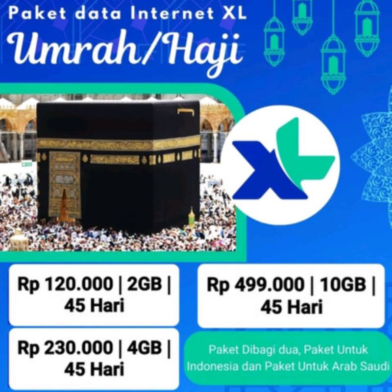 PROMO ROAMING XL UMROH HAJI TERMURAH ISI ULANG KUOTA VOUCHER PAKET DATA
