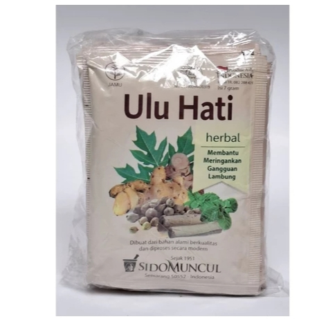 

Jamu uluhati sido muncul kemasan pack isi 10sachet