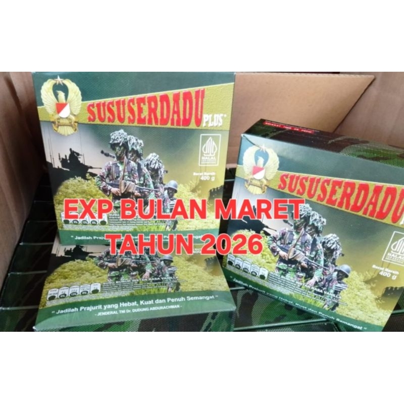 

SUSU SERDADU EXP MARET 2026 SUSU BUBUK INSTAN/SUSU JATAH MAKAN TNI