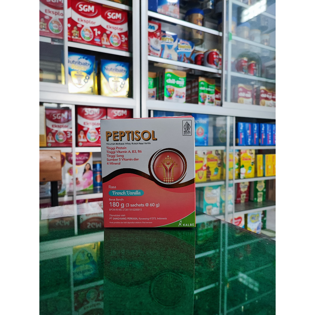 

Peptisol Cokelat VANILLA 180 Gram / Peptisol Tinggi Protein