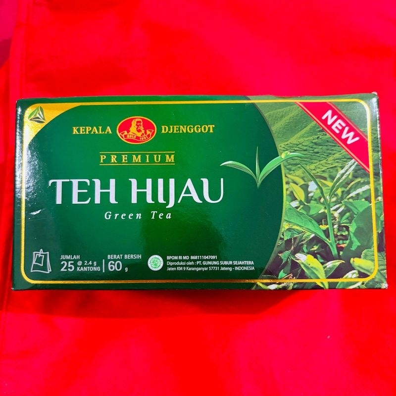 

Teh Hijau cap Kepala Djenggot isi 25 kantong 60gr/ Teh Diet / Teh Hijau Untuk Diet
