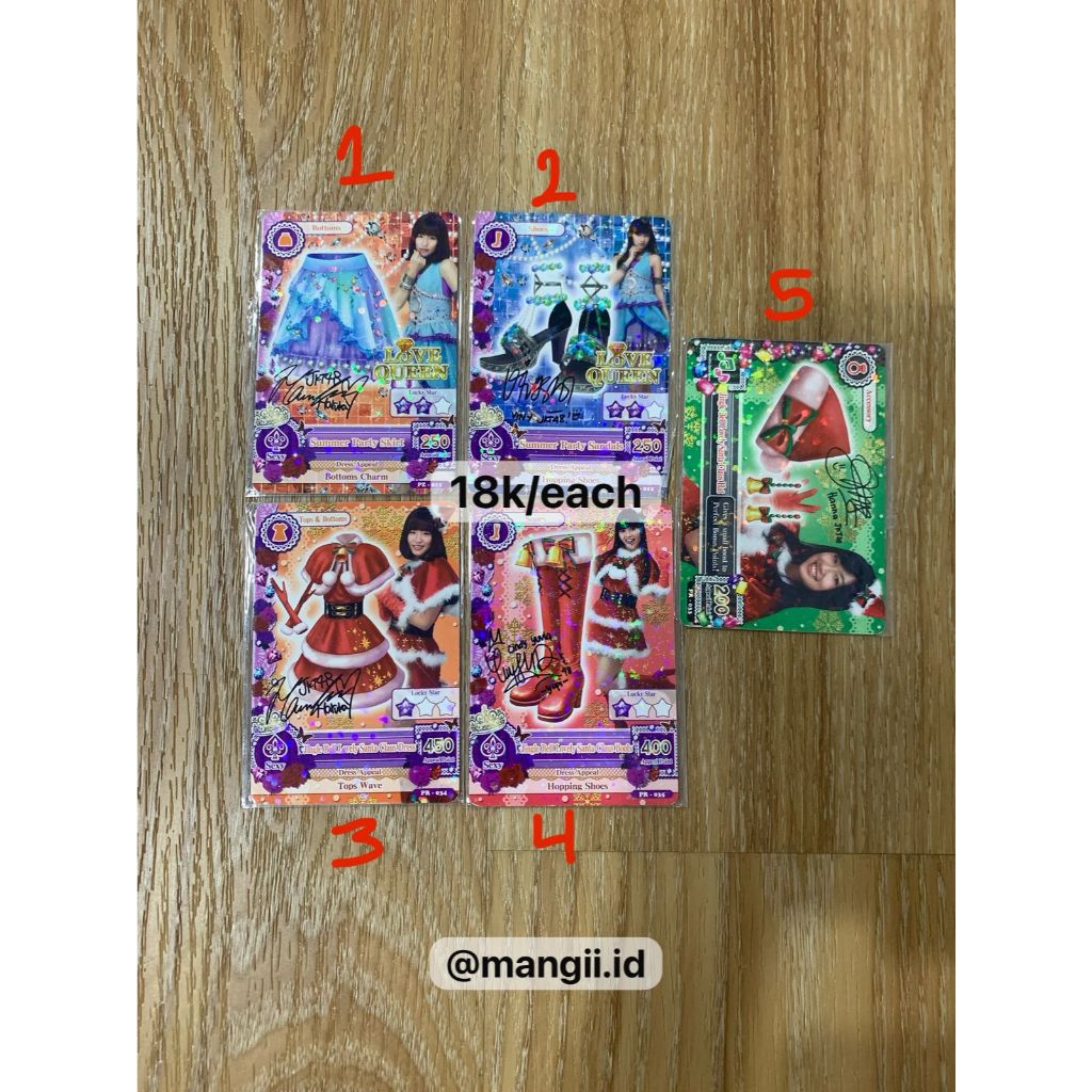 Kartu Aikatsu JKT48 ori dari mesin (baca deskripsi)