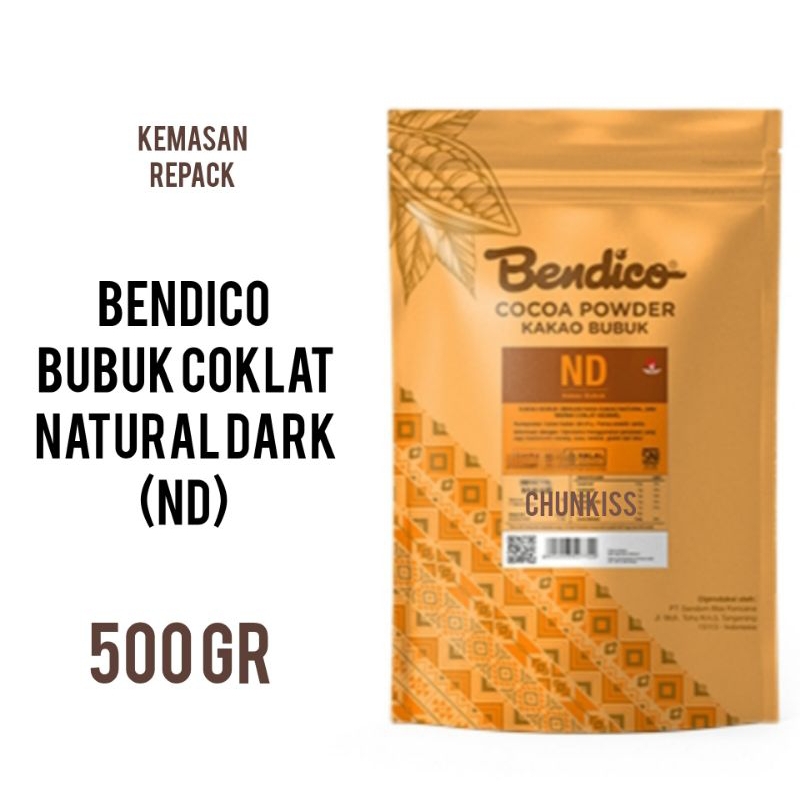 

REPACK 500 gr - BUBUK COKLAT BENDICO ND NATURAL DARK