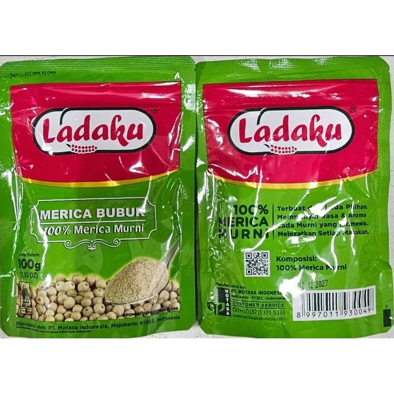 

Ladaku Merica Bubuk 100g Pouch - 1 bks