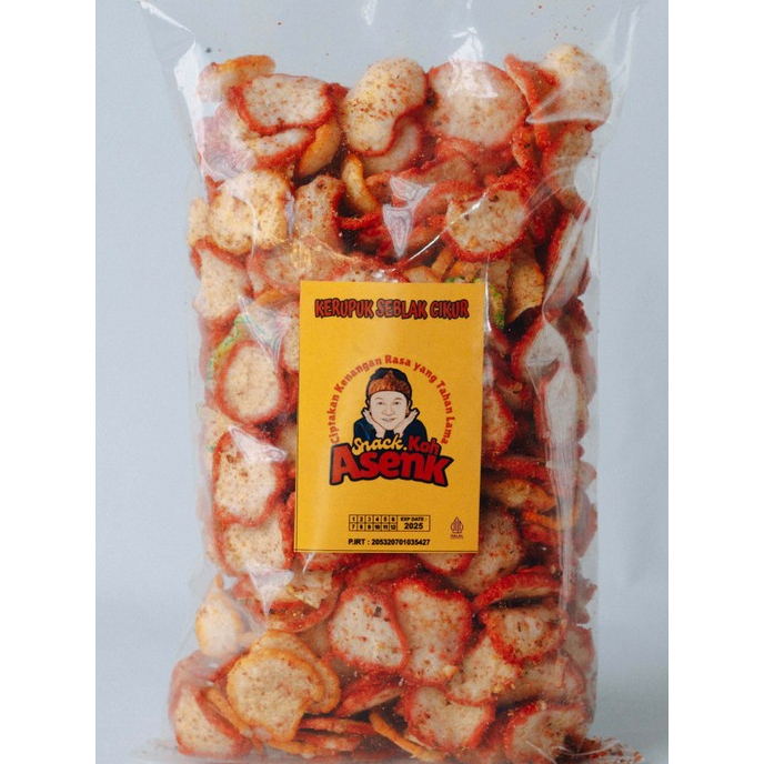 

KERUPUK SEBLAK KENCUR by Snack Koh Asenk kemasan 500 gr