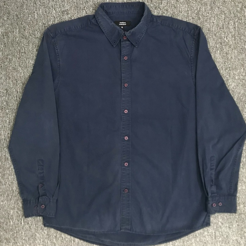 KEMEJA NAVY POLOS MUSINSA STANDART