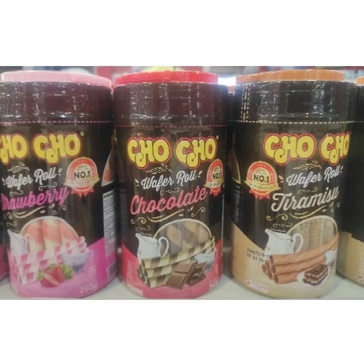 

CHO CHO WAFER ROLL stick toples 260 GRAM