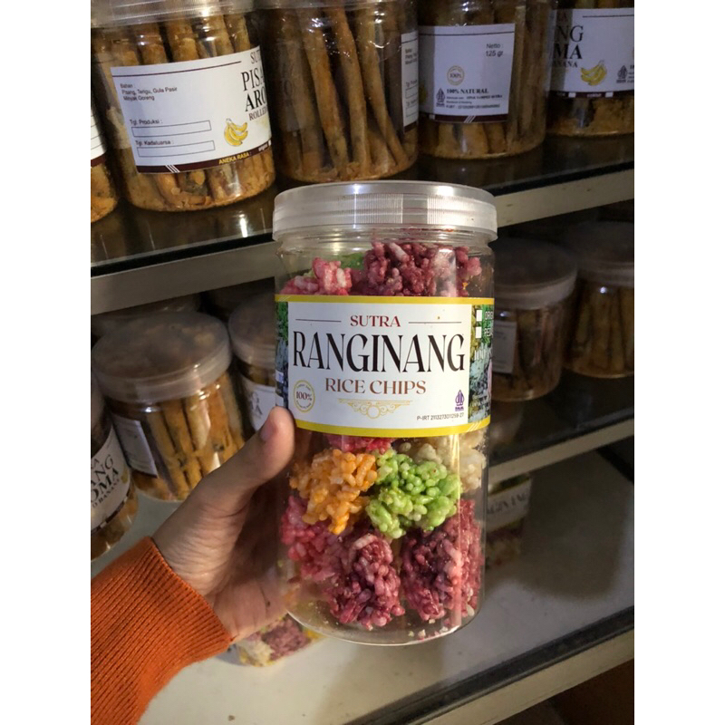 

Ranginang (Rice chips) produk Opak Sampeu Sutra