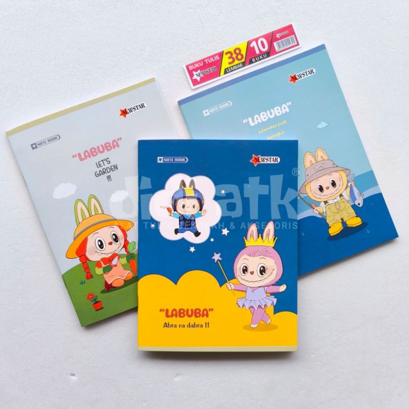 

Buku Tulis Motif Labubu 38 Lembar 1 Pak Isi 10 Pcs
