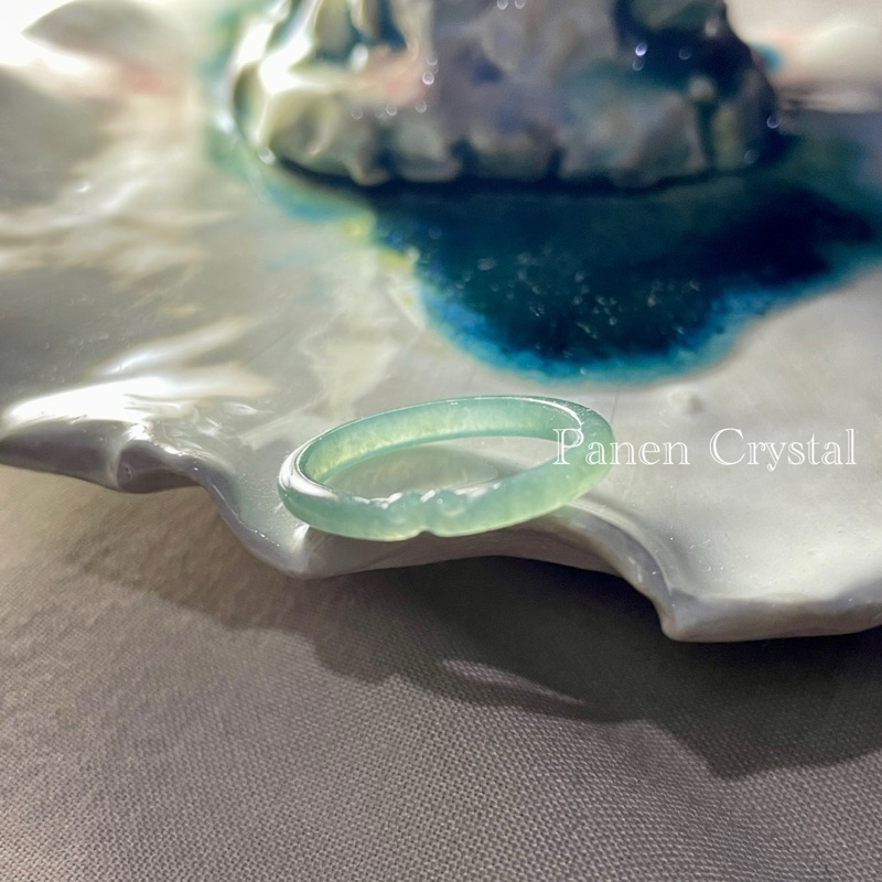 Ruyi Bluewater Jadeite Ring 16 mm