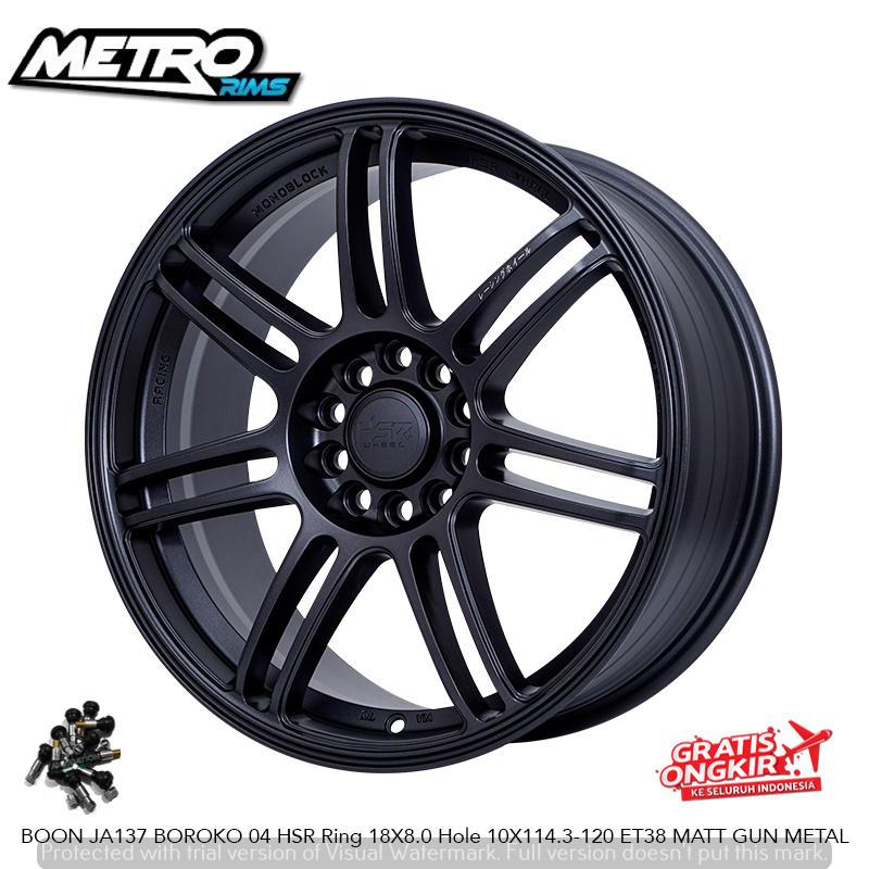 velg racing model jdm style ring 18 mobil byd seal M6 bmw e46 F10 Pelek HSR Boon R18x8 Gun metal