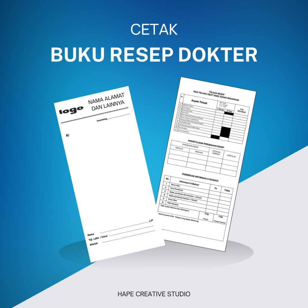 

Cetak Nota Resep 2 Sisi HVS isi 50 Lembar - Satuan