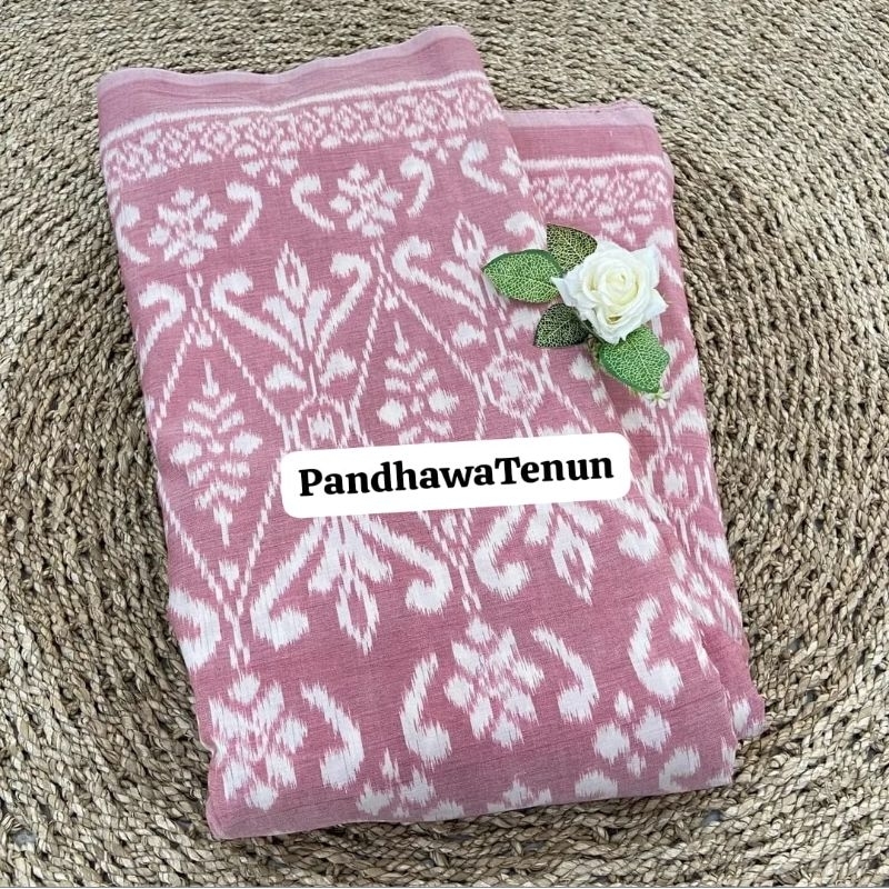 kain tenun endek meteran soft murah / kain tenun troso permeter / kain endek bali meteran soft paste