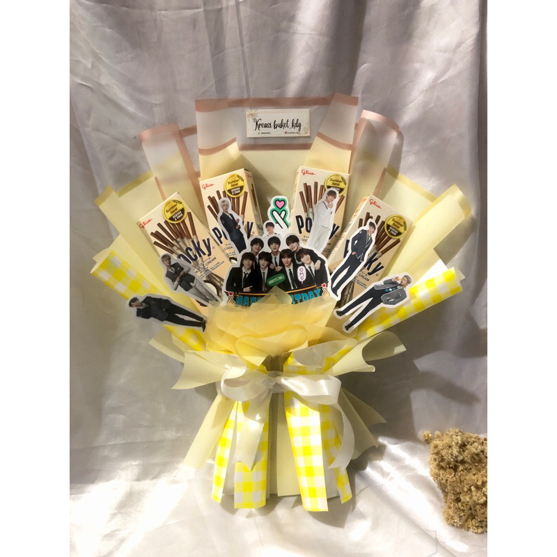 

buket snack, buket bts, buket korea lampu LED